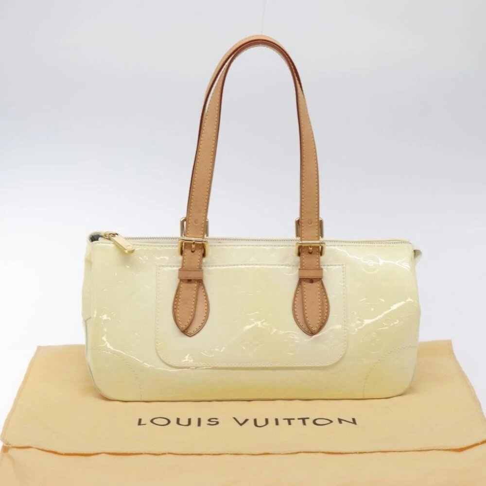 LOUIS VUITTON Monogram Vernis Rosewood Avenue Hand Bag Perle - Picture 10 of 16